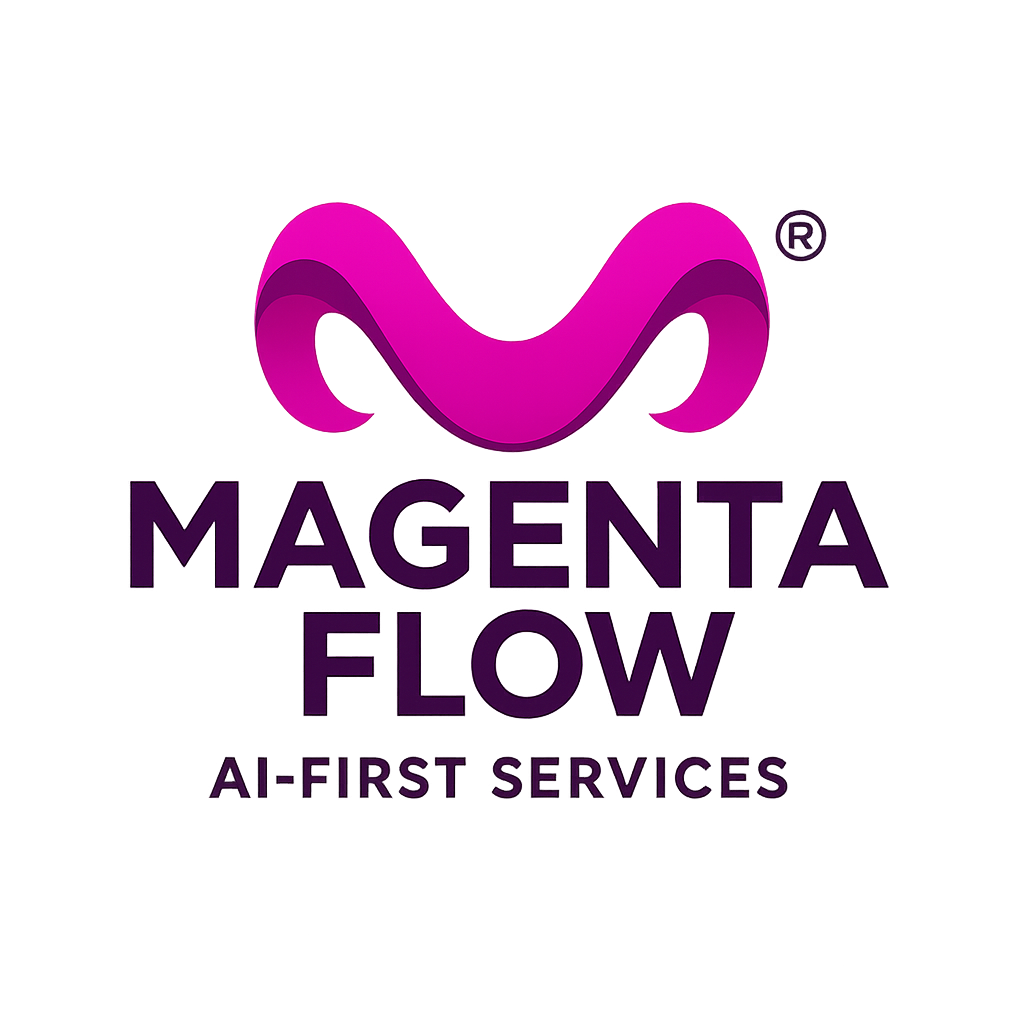 Magenta Logo  AI-First Services Hi res transparent